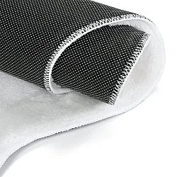 Aaltokuvioinen Käytävämatto - Aranga Super Soft Fur (valkoinen)