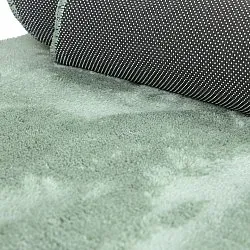 Aaltokuvioinen Käytävämatto - Aranga Super Soft Fur (vihreä)