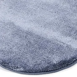 Aaltokuvioinen Käytävämatto - Aranga Super Soft Fur (terässininen)