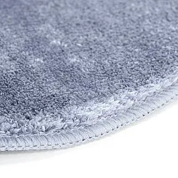 Aaltokuvioinen Käytävämatto - Aranga Super Soft Fur (terässininen)