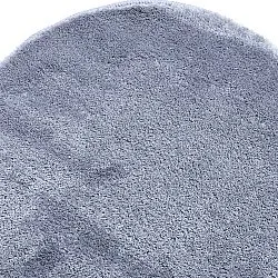 Aaltokuvioinen Käytävämatto - Aranga Super Soft Fur (terässininen)