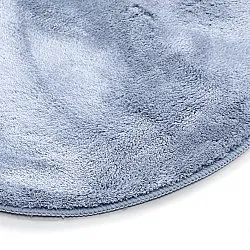 Aaltokuvioinen Käytävämatto - Aranga Super Soft Fur (terässininen)