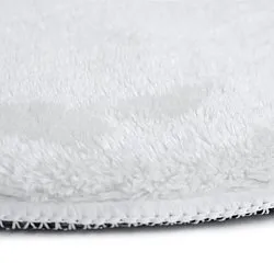 Aaltokuvioinen Käytävämatto - Aranga Super Soft Fur (valkoinen)