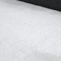 Aaltokuvioinen Käytävämatto - Aranga Super Soft Fur (valkoinen)