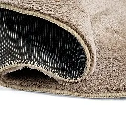 Pyöreä Aaltokuvioinen Matto - Aranga Super Soft Fur (ruskea)