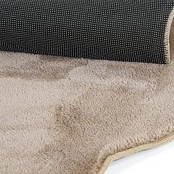 Pyöreä Aaltokuvioinen Matto - Aranga Super Soft Fur (ruskea)