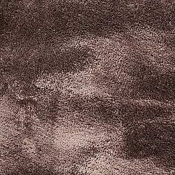 Pyöreä Aaltokuvioinen Matto - Aranga Super Soft Fur (tummanruskea)