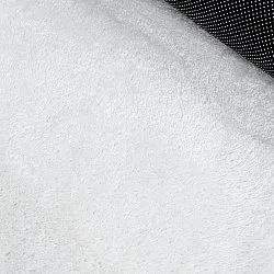 Pyöreä Aaltokuvioinen Matto - Aranga Super Soft Fur (valkoinen)