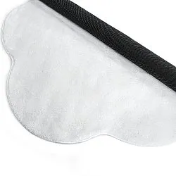 Pyöreä Aaltokuvioinen Matto - Aranga Super Soft Fur (valkoinen)