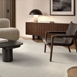 Aaltoileva villamatto - Diu Hand Tufted Wool Premium (kerma)