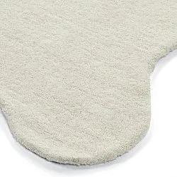 Aaltoileva villamatto - Diu Hand Tufted Wool Premium (valkoinen)