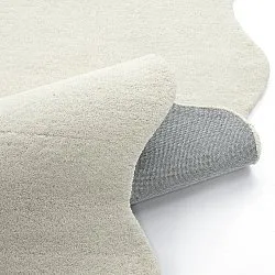 Aaltoileva villamatto - Diu Hand Tufted Wool Premium (valkoinen)