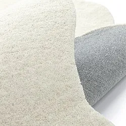Aaltoileva villamatto - Diu Hand Tufted Wool Premium (valkoinen)