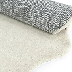 Aaltoileva villamatto - Diu Hand Tufted Wool Premium (valkoinen)
