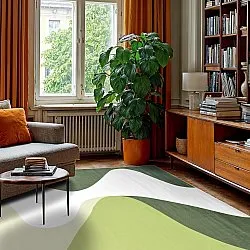 Wilton-matto - Leiden (vihreä)