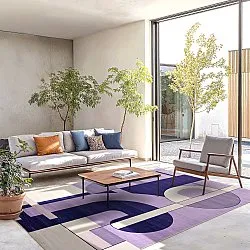 Wilton-matto - Nysa (violetti/multi)