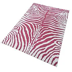 Wilton-matto - Zebra (vaaleanpunainen)