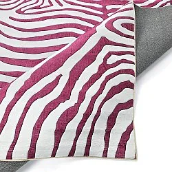 Wilton-matto - Zebra (vaaleanpunainen)