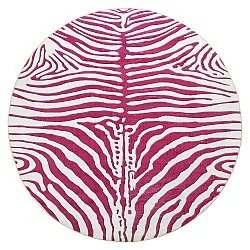 Pyöreät matot - Zebra (vaaleanpunainen)