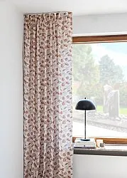 Verhot - Puuvillaverhot Wreath (vaaleanpunainen)