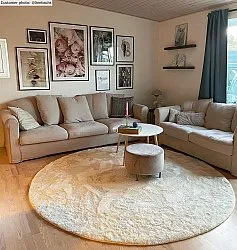 Pyöreä matot - Aranga Super Soft Fur (beige)