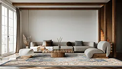 Wilton-matto - Zafer (harmaa/beige)