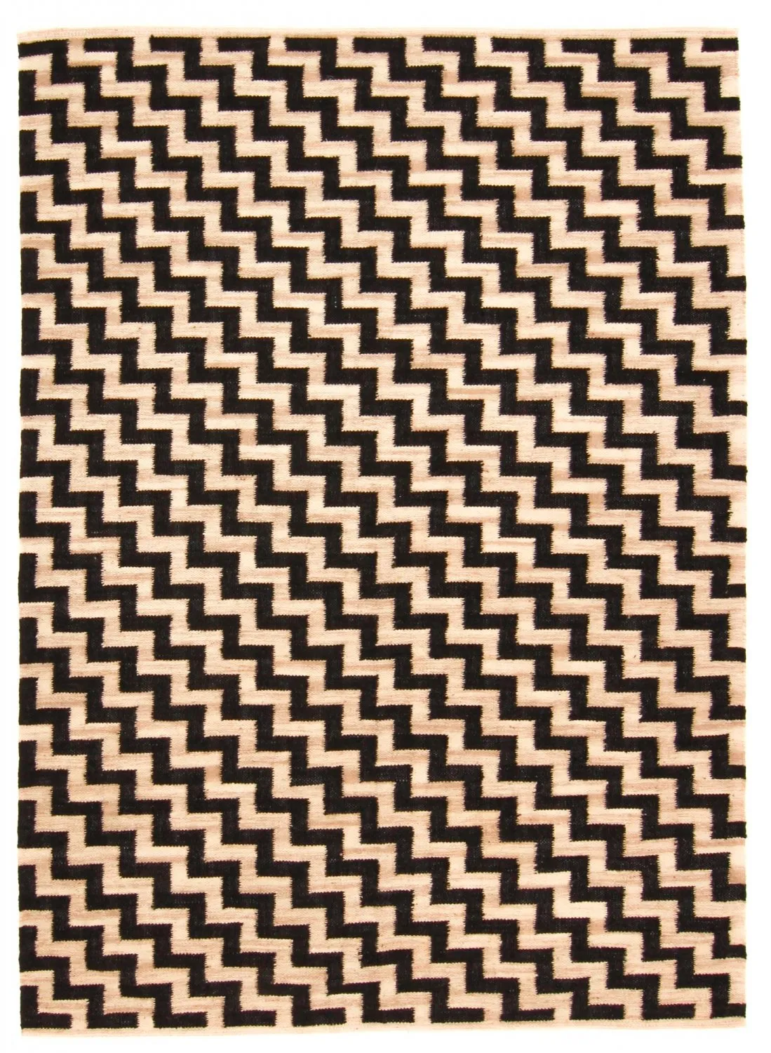Juutti-matto - Cabana (beige/musta)