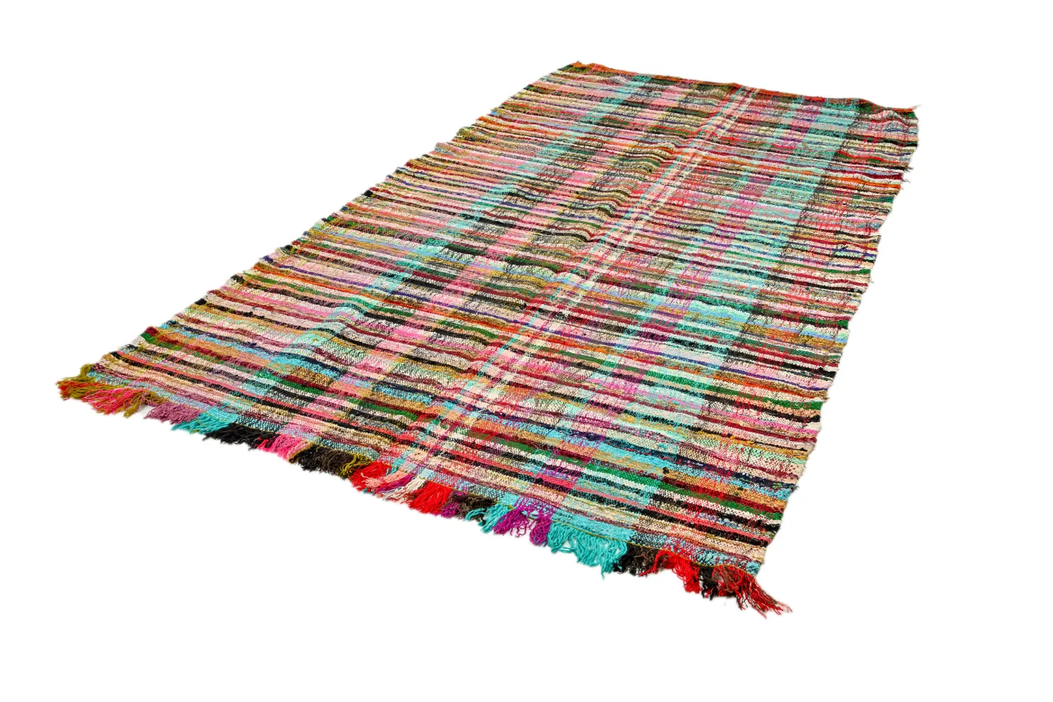 Marokkolainen Kilim matto Boucherouite 160 x 300 cm
