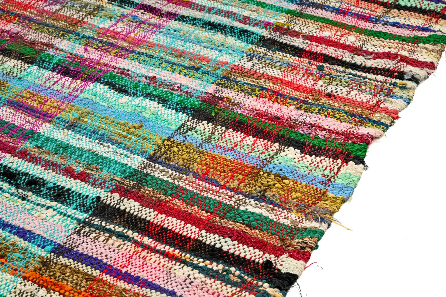 Marokkolainen Kilim matto Boucherouite 160 x 300 cm