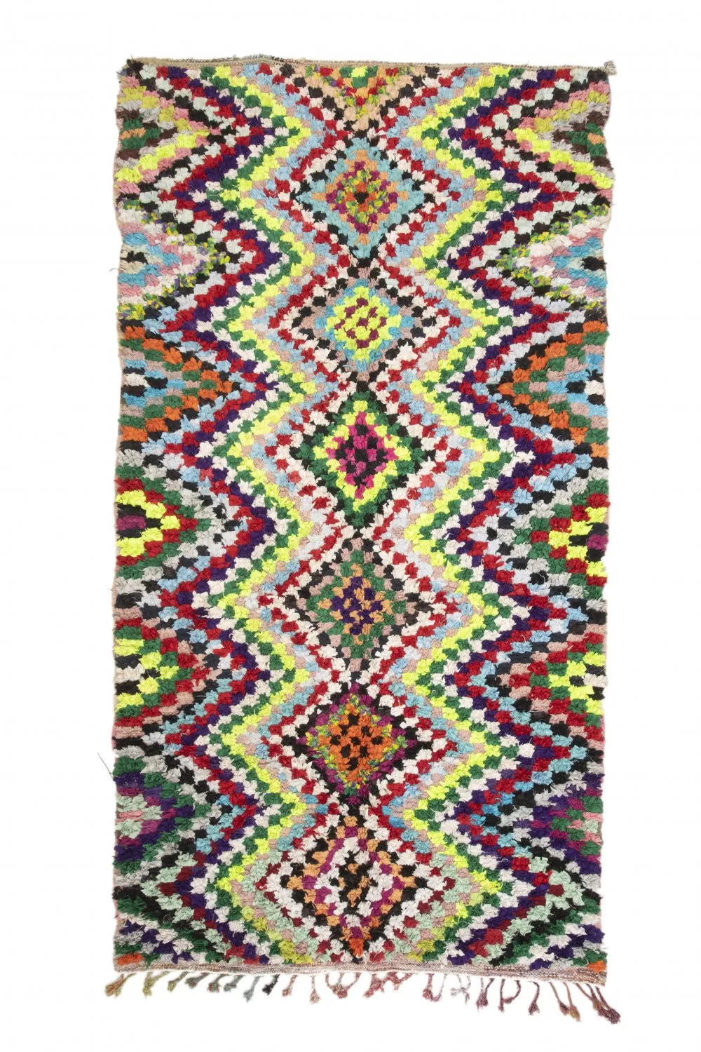 Marokkolainen Kilim matto Boucherouite 315 x 170 cm