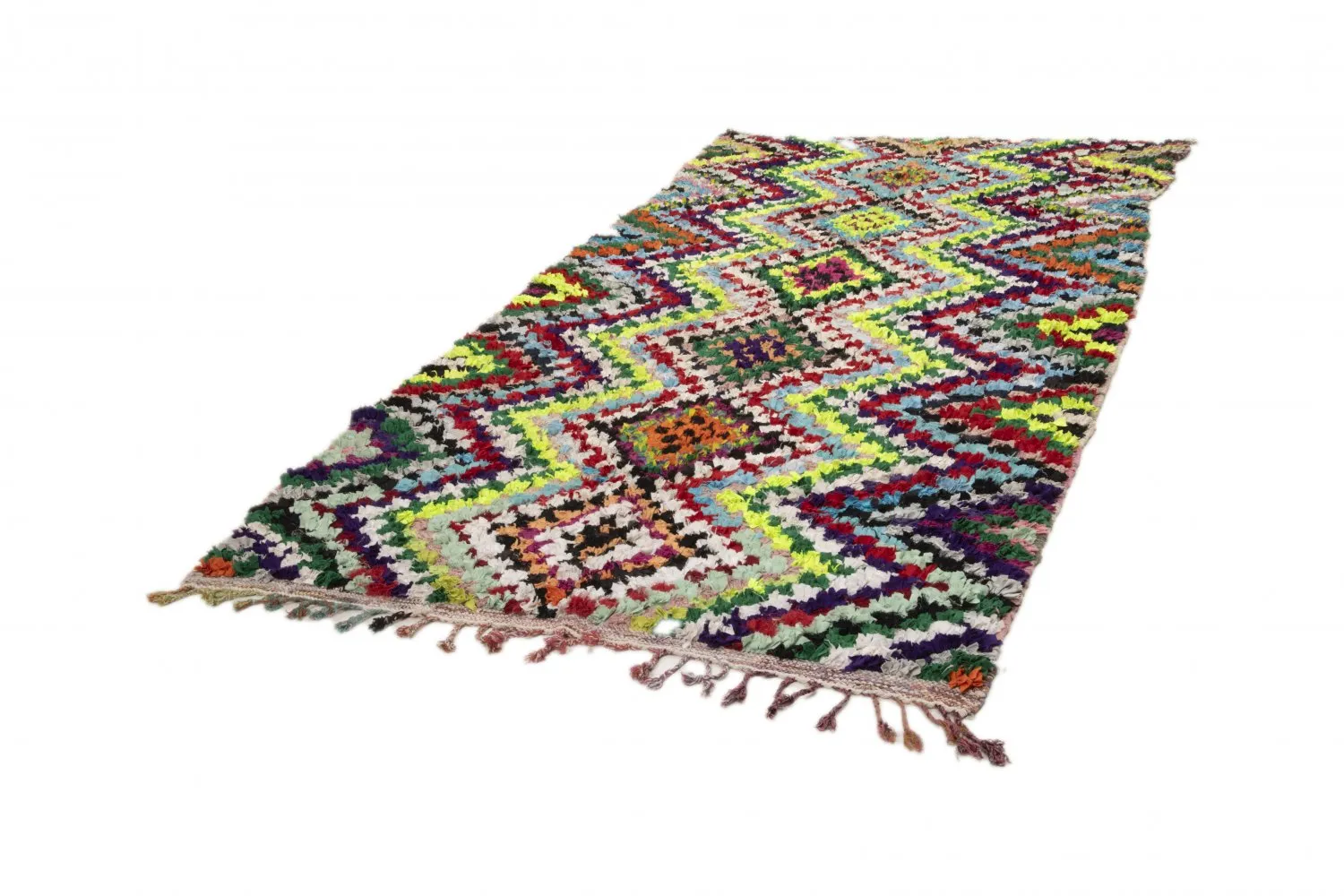 Marokkolainen Kilim matto Boucherouite 315 x 170 cm