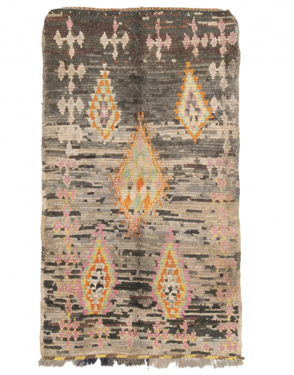 Marokkolainen Kilim matto Boucherouite 195 x 110 cm