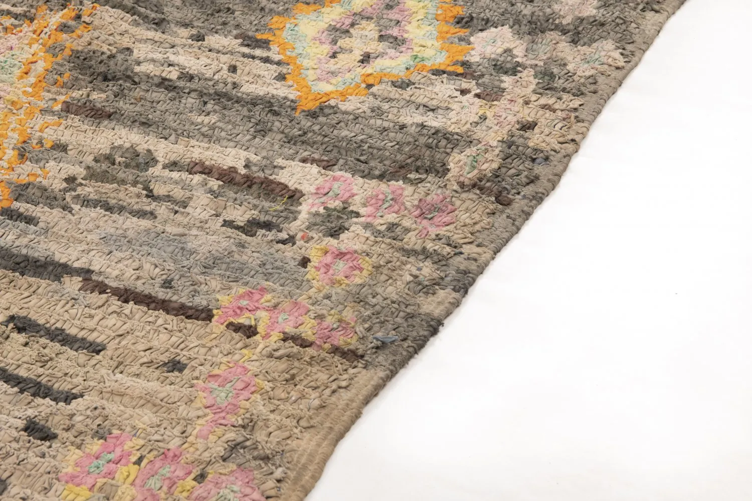 Marokkolainen Kilim matto Boucherouite 195 x 110 cm