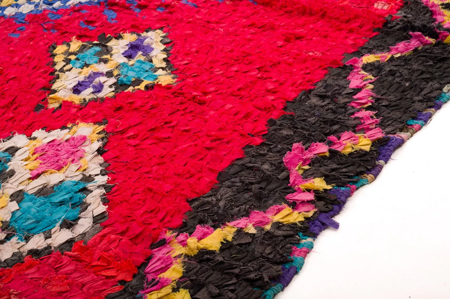 Marokkolainen Kilim matto Boucherouite 170 x 300 cm