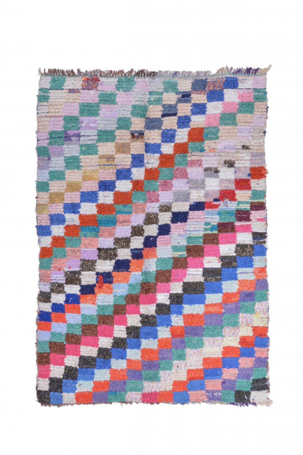 Marokkolainen Kilim matto Boucherouite 175 x 155 cm