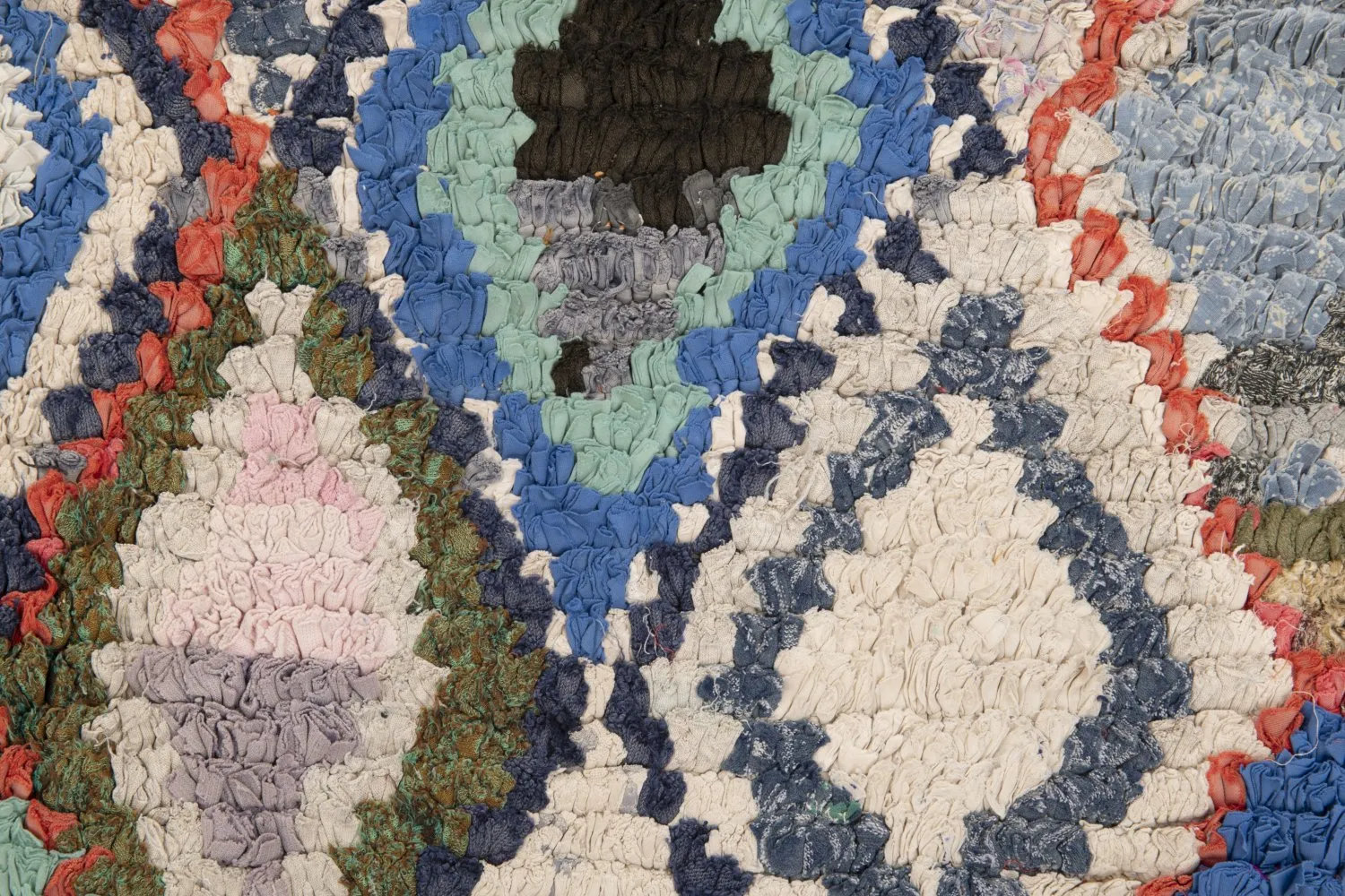 Marokkolainen Kilim matto Boucherouite 230 x 130 cm