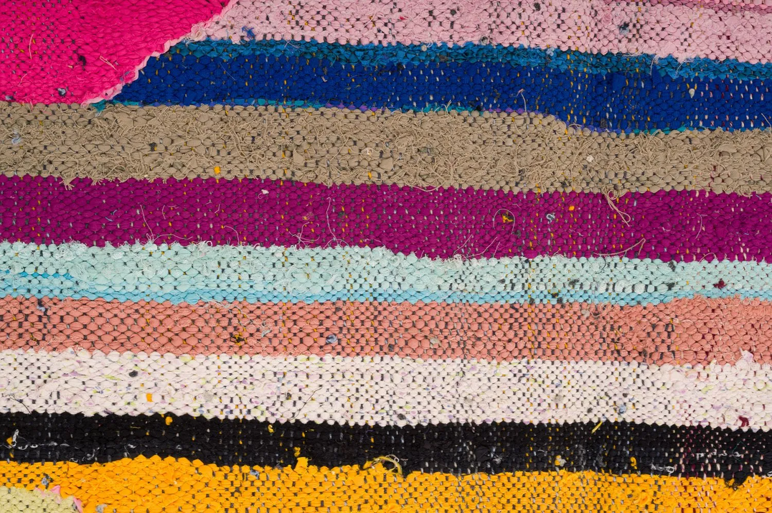 Marokkolainen Kilim matto Boucherouite 135 x 260 cm