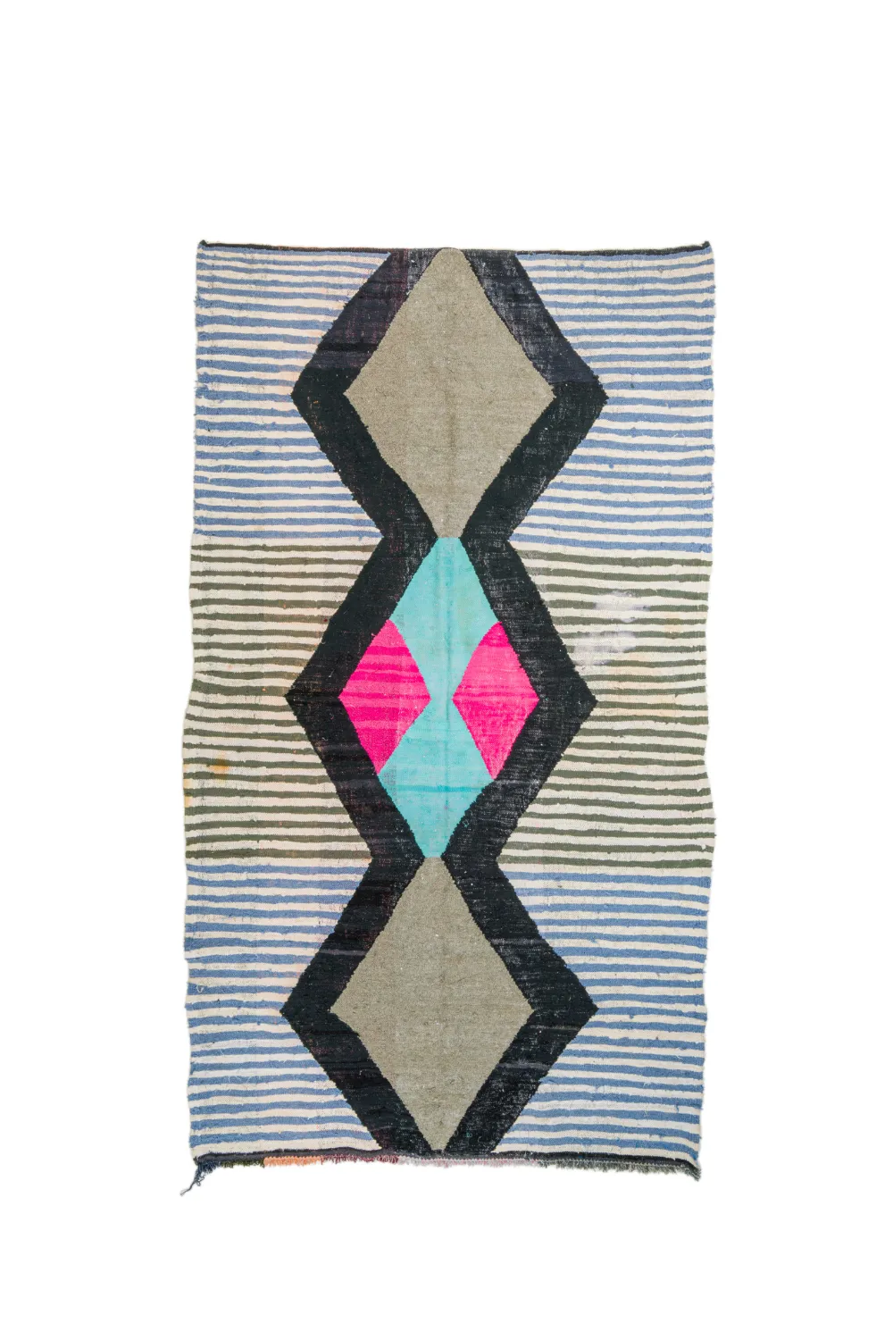 Marokkolainen Kilim matto Boucherouite 155 x 275 cm