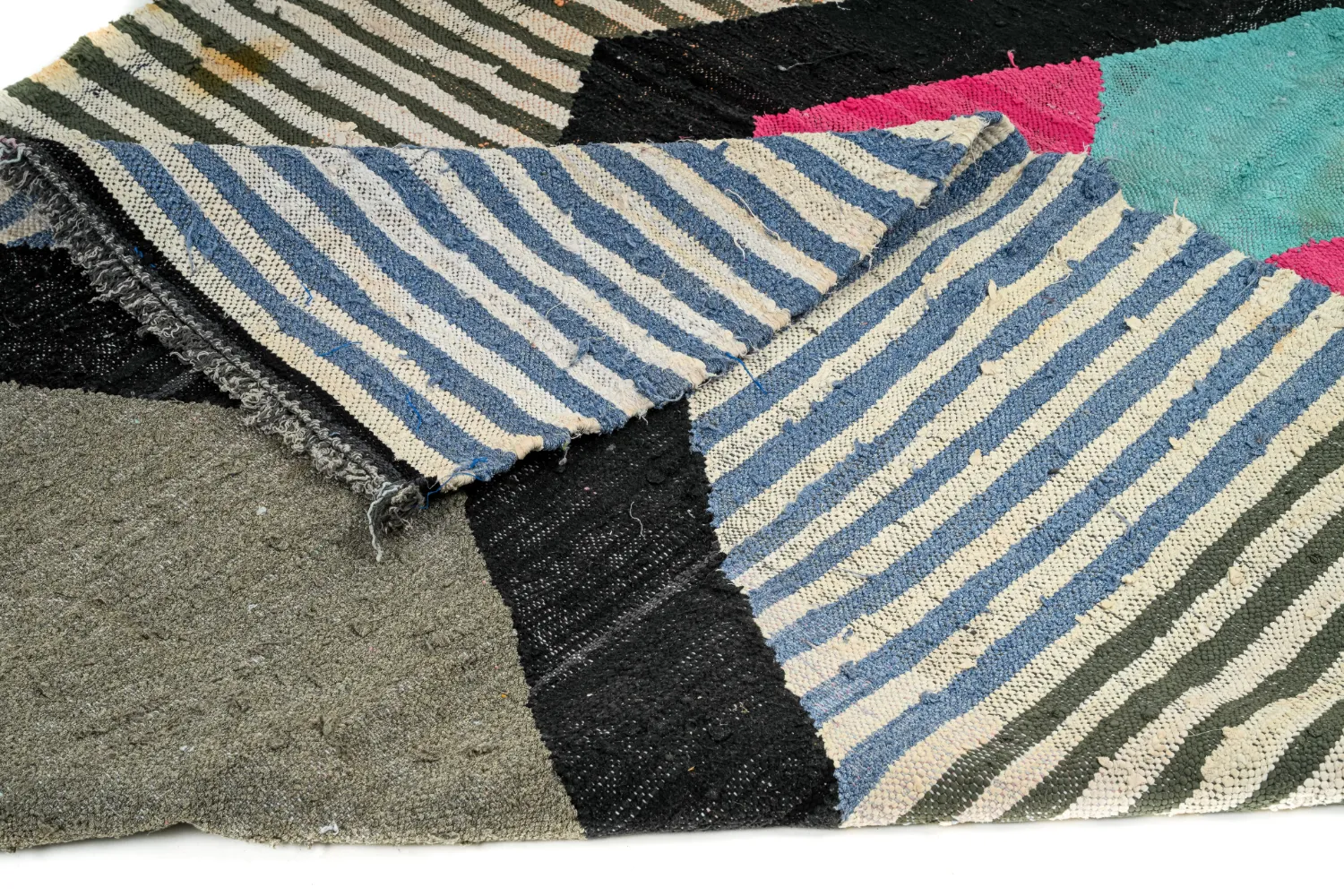 Marokkolainen Kilim matto Boucherouite 155 x 275 cm