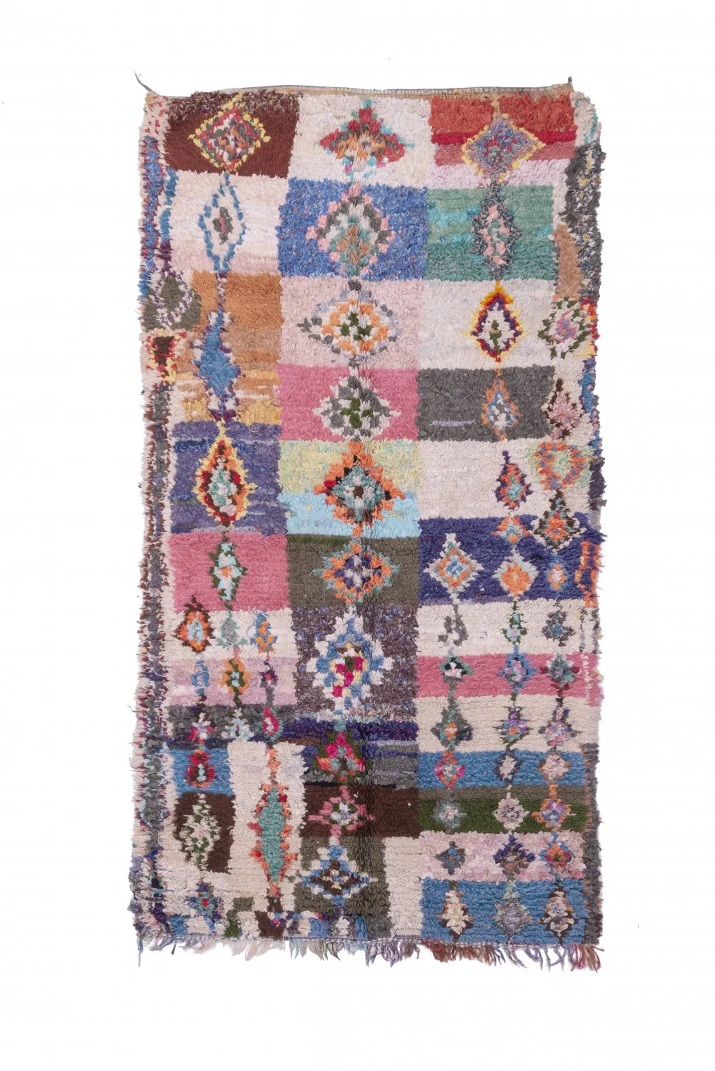 Marokkolainen Kilim matto Boucherouite 275 x 145 cm