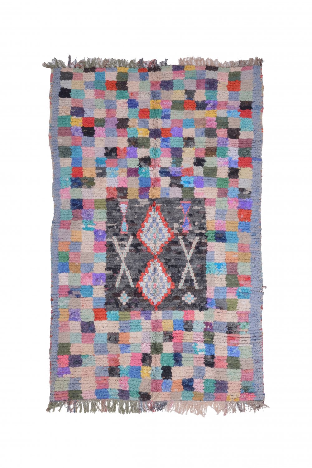 Marokkolainen Kilim matto Boucherouite 215 x 135 cm