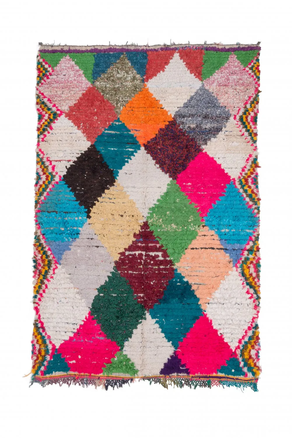 Marokkolainen Kilim matto Boucherouite 230 x 145 cm