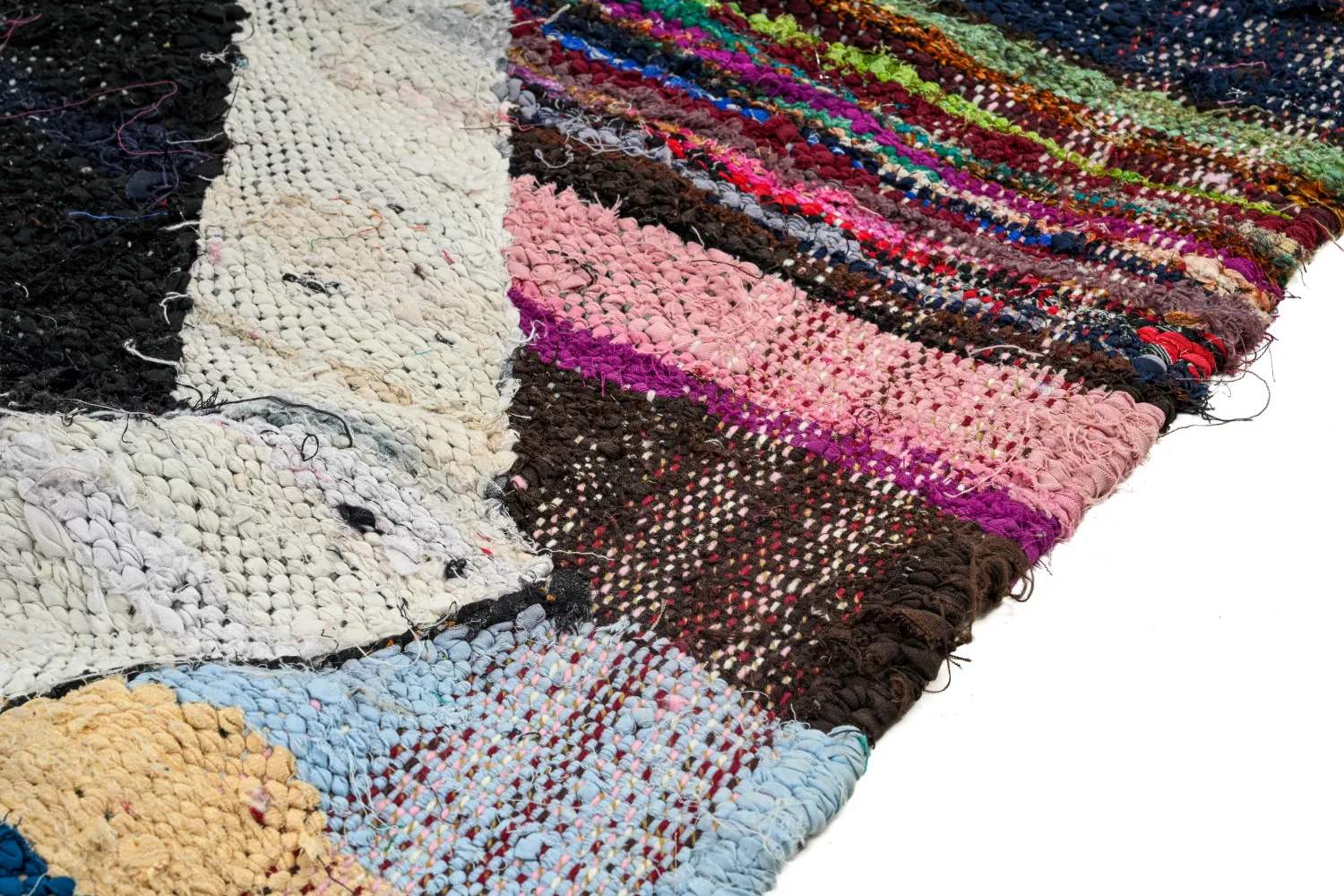Marokkolainen Kilim matto Boucherouite 165 x 290 cm
