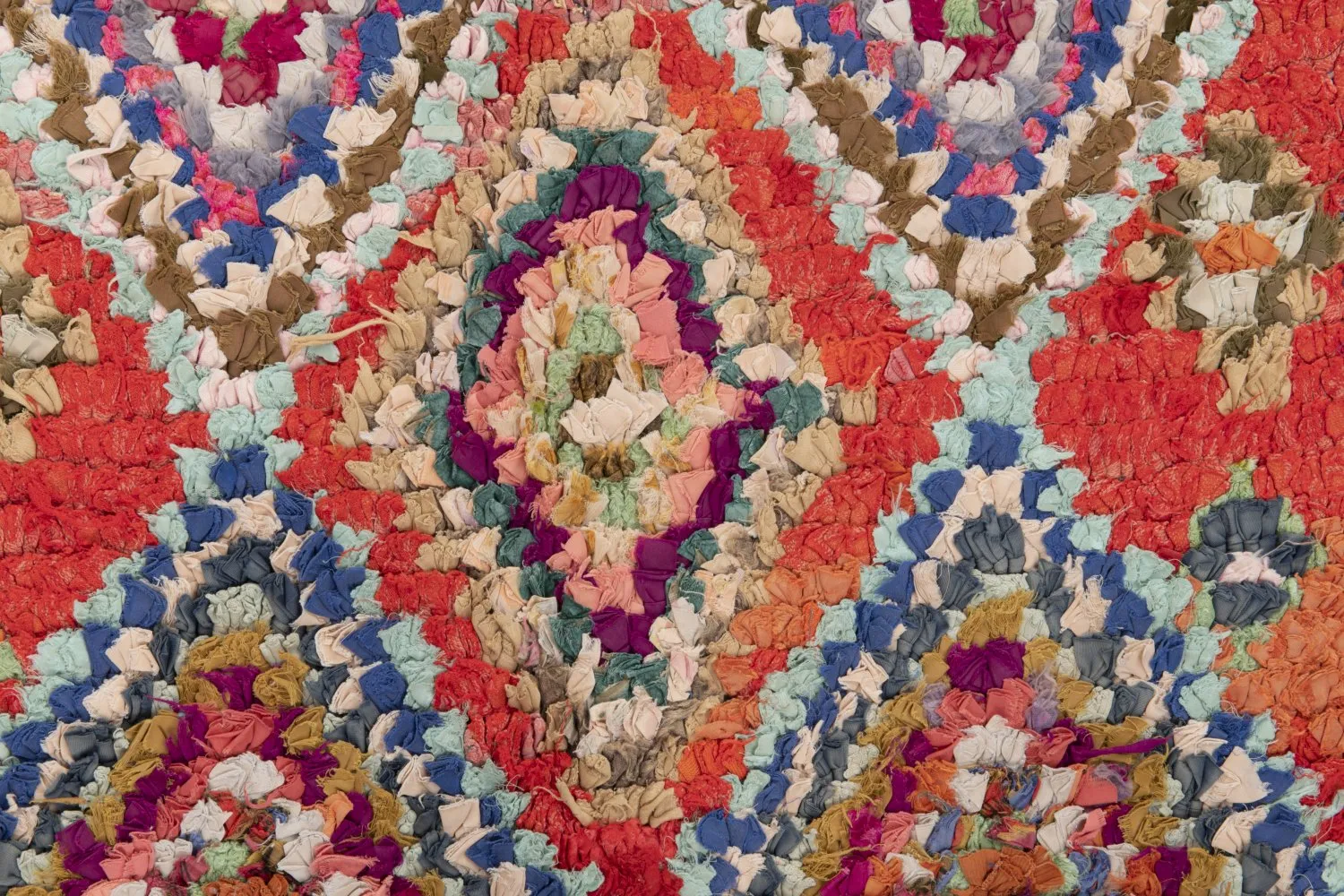 Marokkolainen Kilim matto Boucherouite 285 x 100 cm