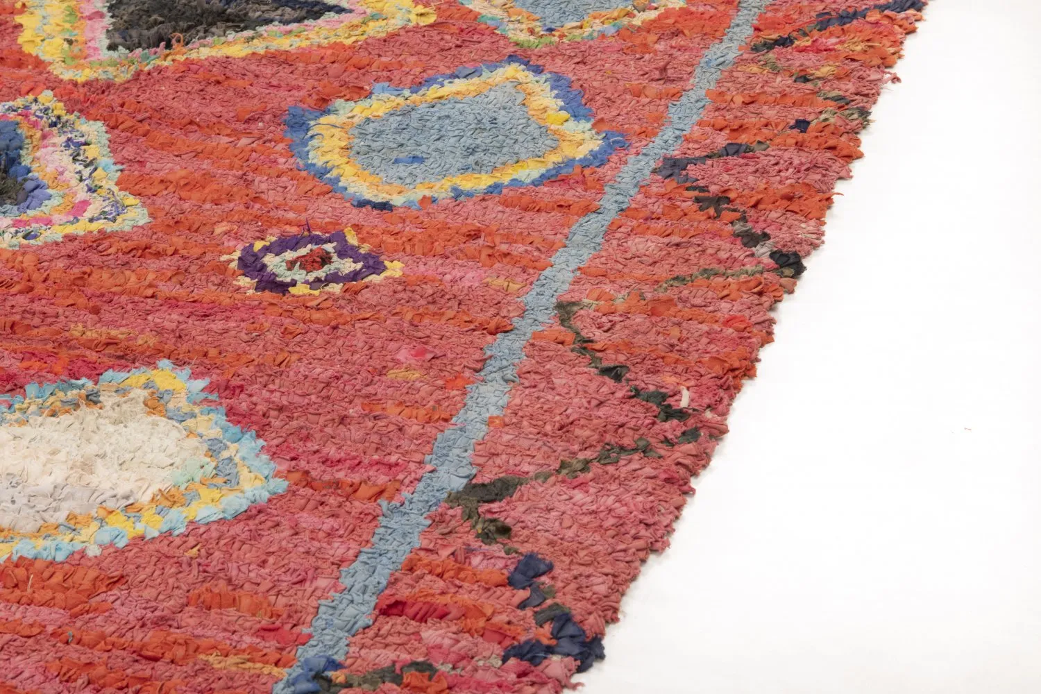Marokkolainen Kilim matto Boucherouite 200 x 120 cm