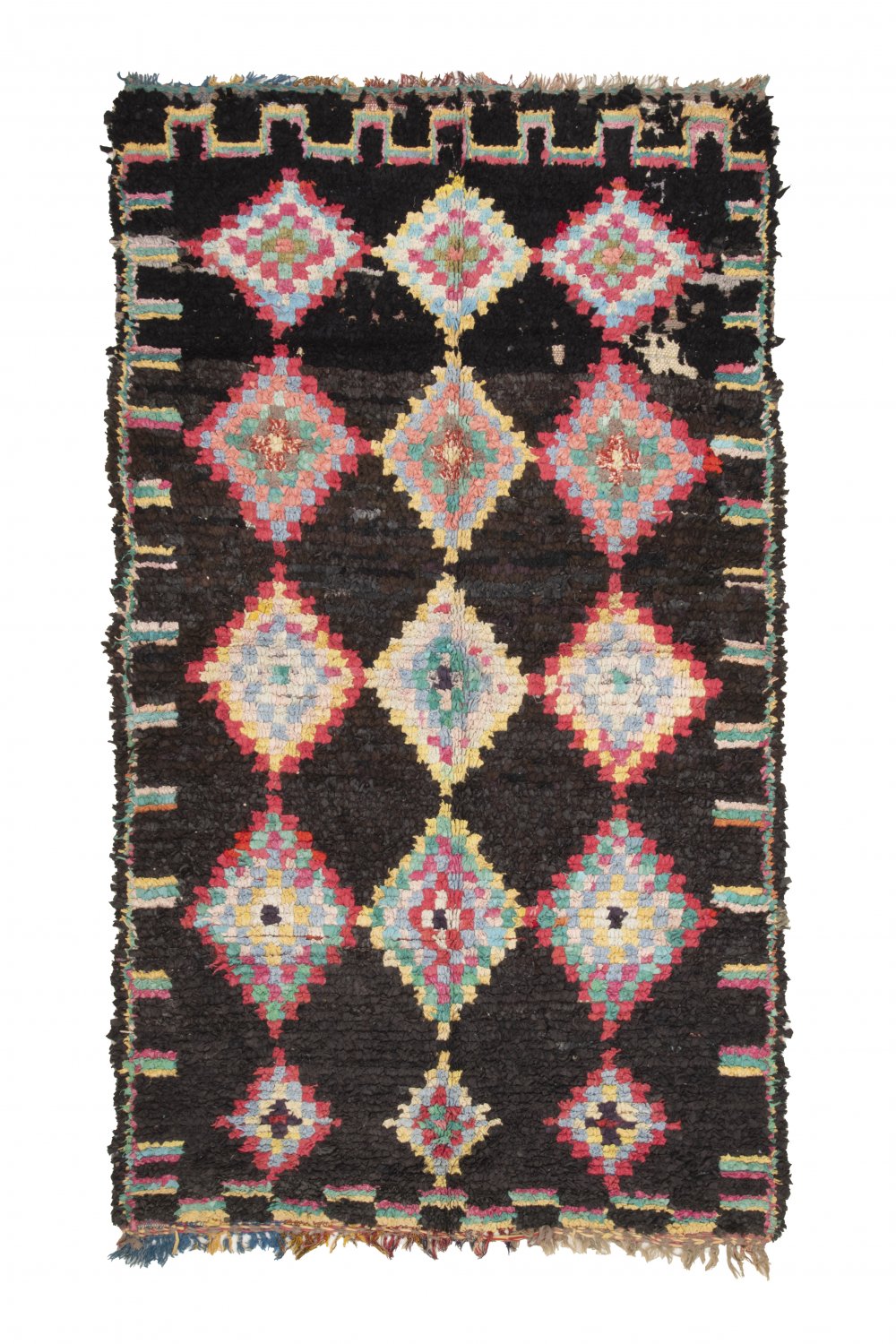 Marokkolainen Kilim matto Boucherouite 265 x 150 cm