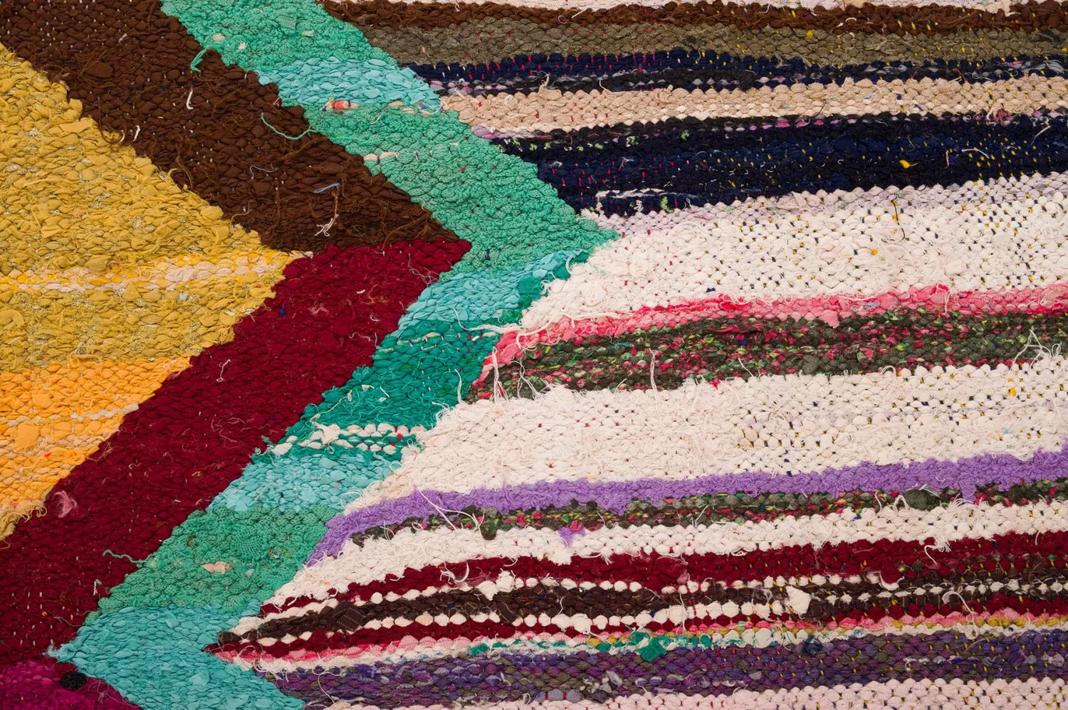 Marokkolainen Kilim matto Boucherouite 150 x 285 cm