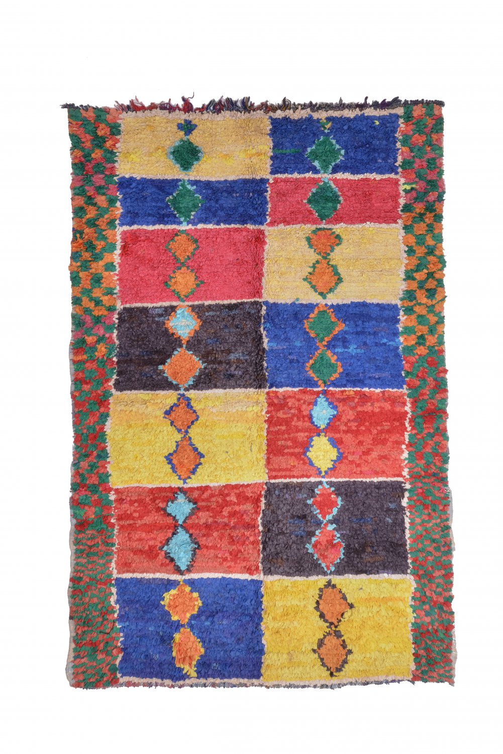 Marokkolainen Kilim matto Boucherouite 255 x 160 cm