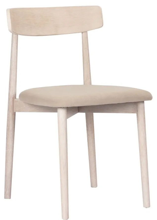 Tuoli - Ystad (valkoinen tammi/beige) - 2 kpl