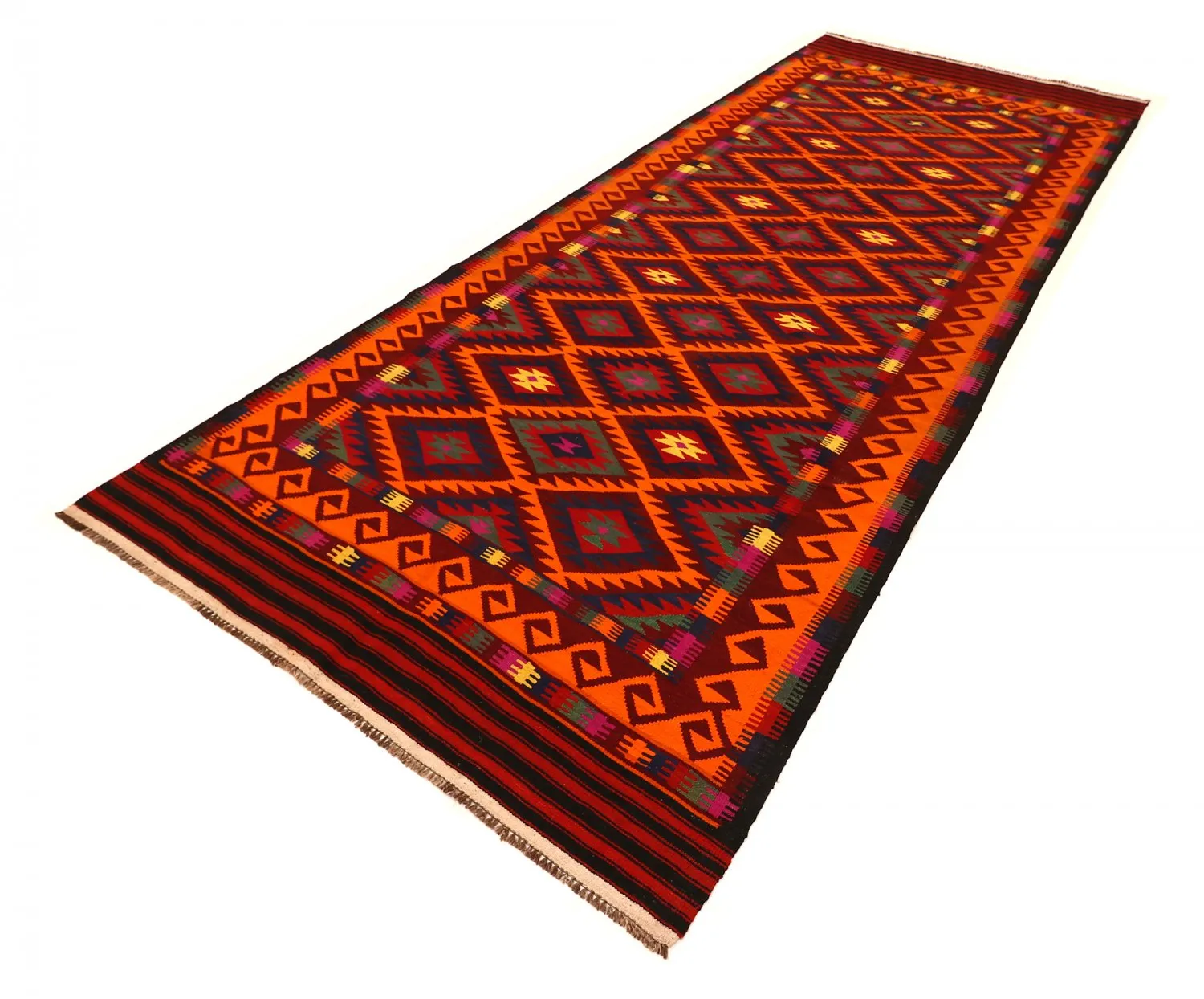 Itämainen kelim-matto 398 x 157 cm